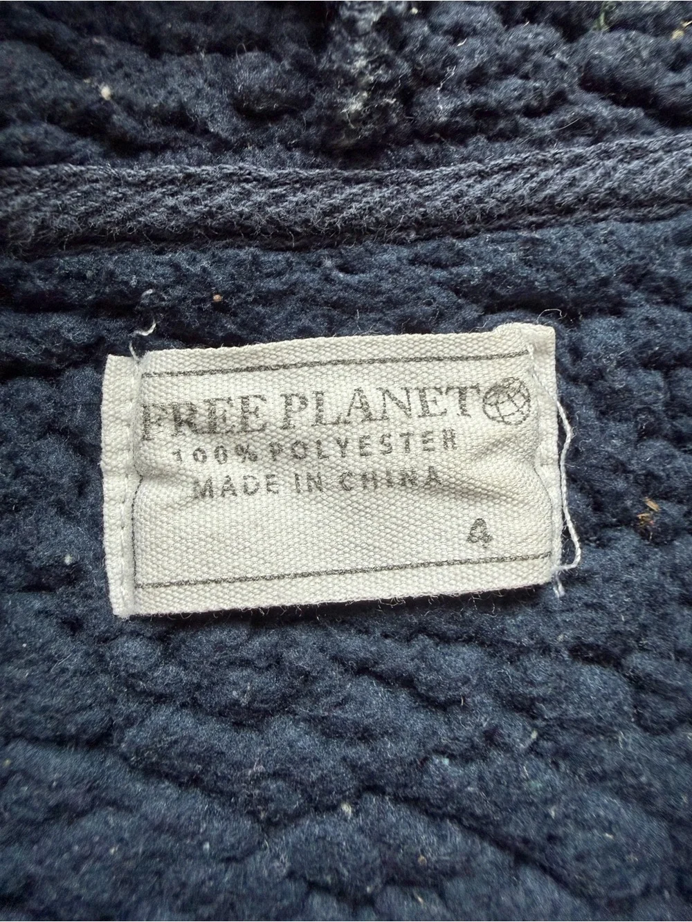 Free Planet Navy Hoodie with Multicolor Dinosaur Print